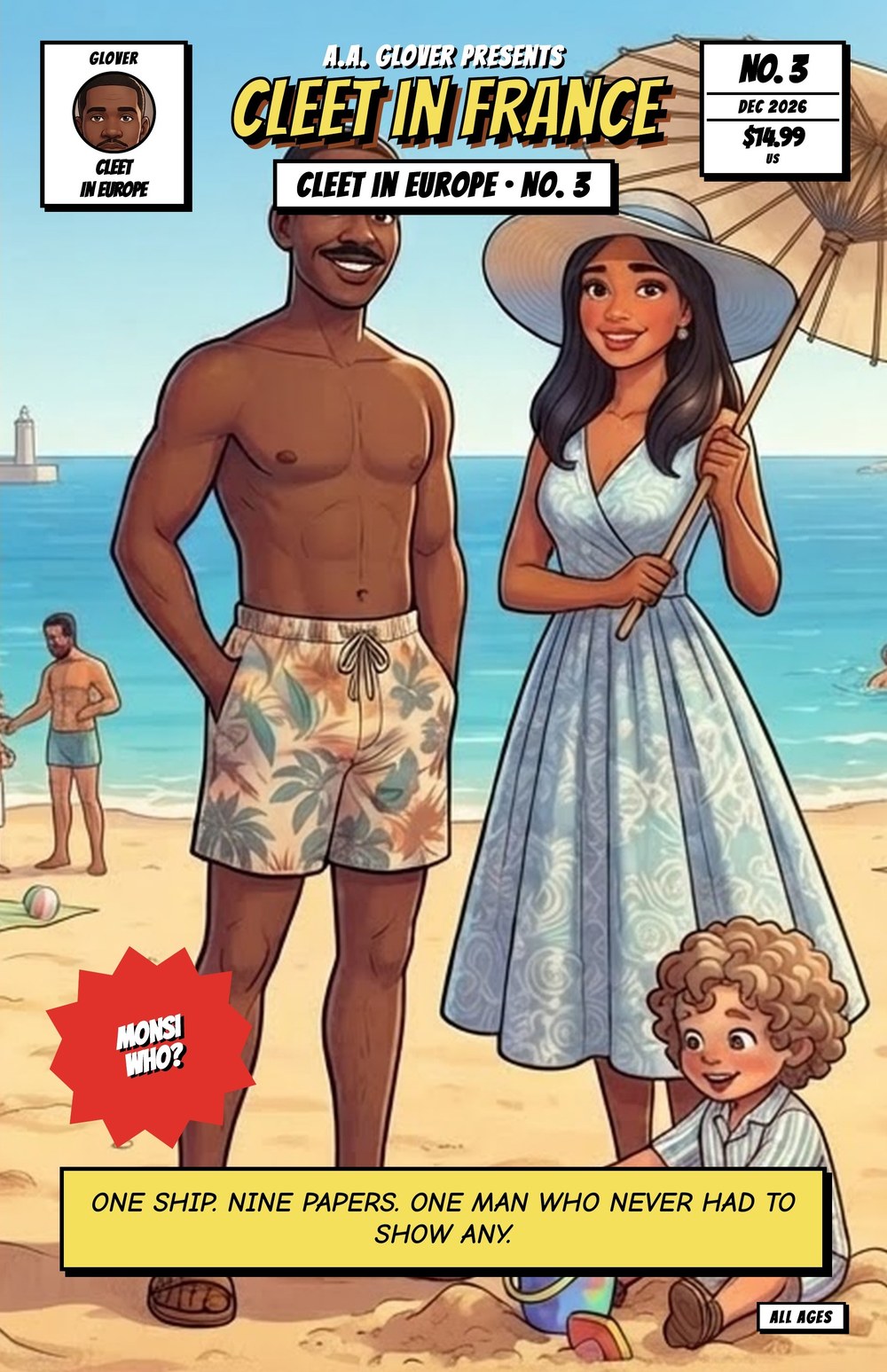 Cleet in Europe No. 3: Cleet in France — comic book cover